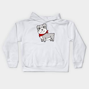 Bulldog Cartoon Kids Hoodie